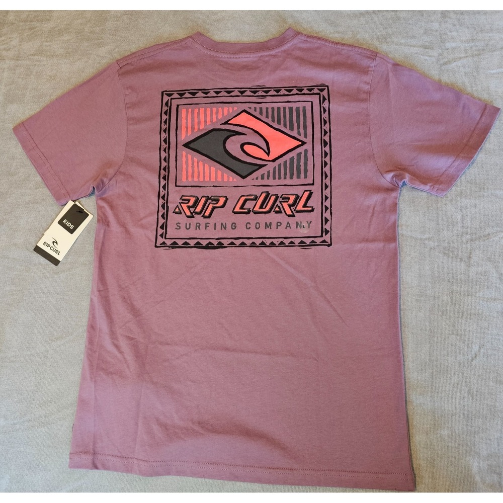 Rip Curl Kids Surfing Icon Short Sleeve Crew Neck T Shirt Top Tee 14 / L youth